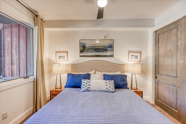 102 Lake Ridge Cir Unit 1888, Keystone, CO 80435 - bedroom featuring baseboards and a ceiling fan