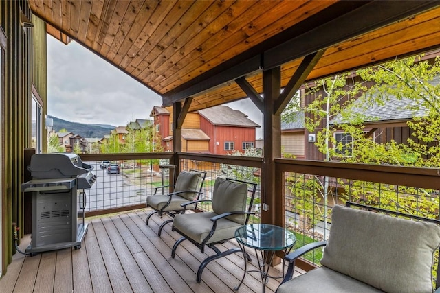 459 Willett Heights Ct, Steamboat Springs, CO 80487 - wooden deck with a grill