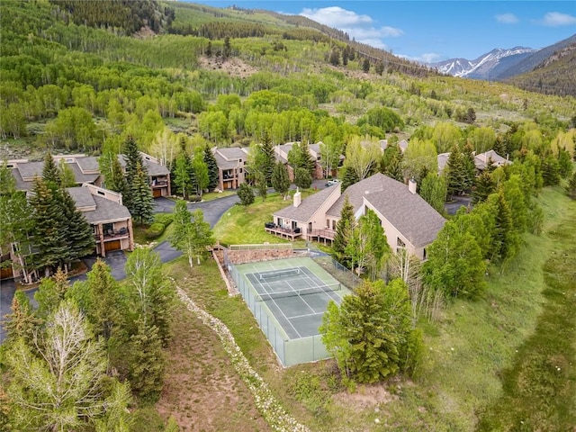 23177 Barbour Dr Unit 14, Keystone, CO 80435 - aerial perspective of suburban area with a heavily wooded area and a mountainous background