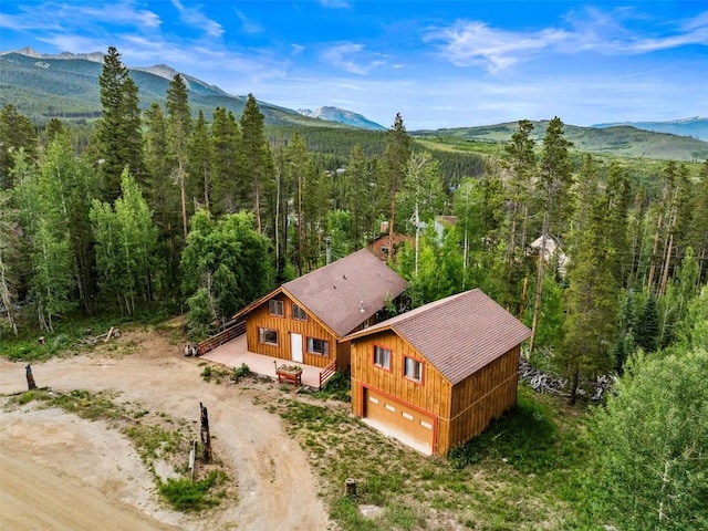 243 Lone Hand Way, Breckenridge, CO 80424 - aerial view of property and surrounding area with a mountainous background