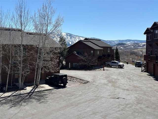 2379 Abbey Ct Unit 3, Steamboat Springs, CO 80487 - view of concrete road with a mountain view