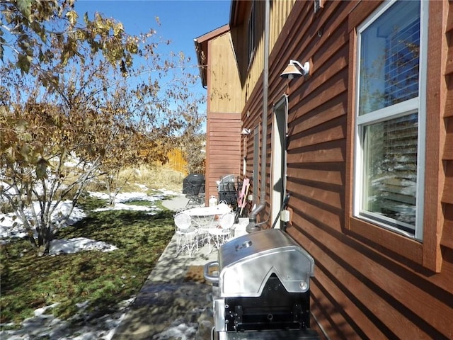2379 Abbey Ct Unit 3, Steamboat Springs, CO 80487 - view of side of home featuring a patio area