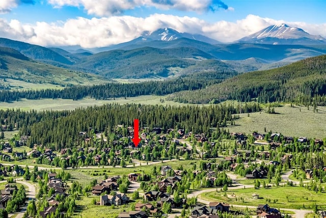 12 Raindance Trl, Dillon, CO 80435 - drone / aerial view of mountains and a heavily wooded area