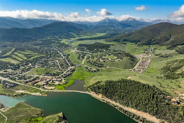 12 Raindance Trl, Dillon, CO 80435 - aerial overview of property's location featuring a water and mountain view