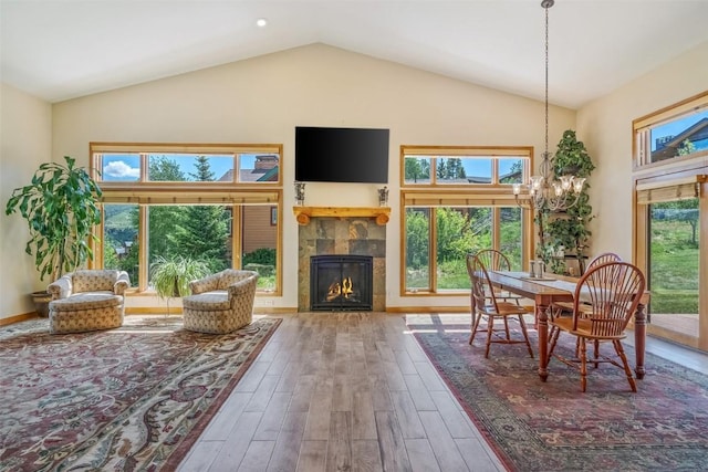 12 Raindance Trl, Dillon, CO 80435 - sunroom / solarium with vaulted ceiling and a chandelier