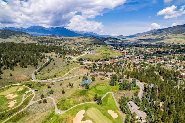 12 Raindance Trl, Dillon, CO 80435 - aerial view of residential area with a mountain backdrop and a local golf course