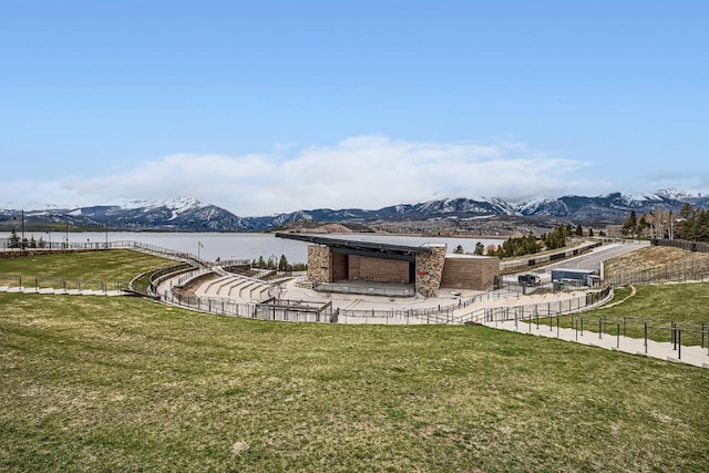 120 E Ln Bonte St Unit 109, Dillon, CO 80435 - view of yard with a water and mountain view