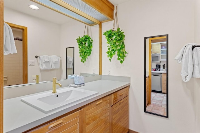 bathroom featuring vanity