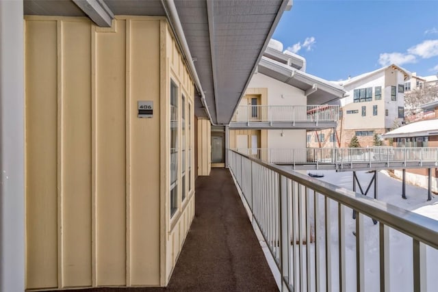 balcony with a residential view