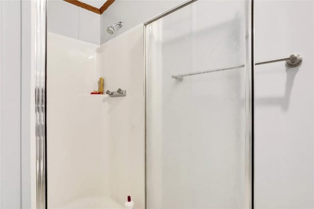 bathroom featuring walk in shower