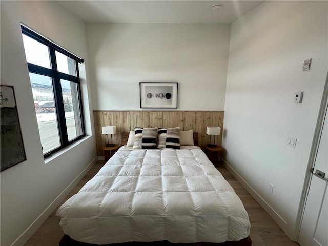 bedroom featuring hardwood / wood-style flooring