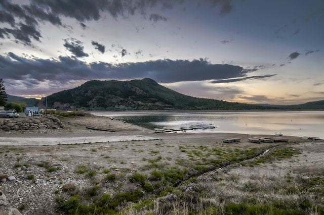 property view of mountains with a water view