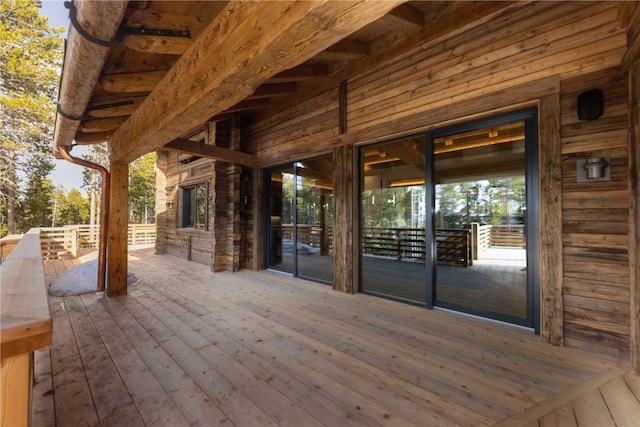 view of patio / terrace featuring a deck