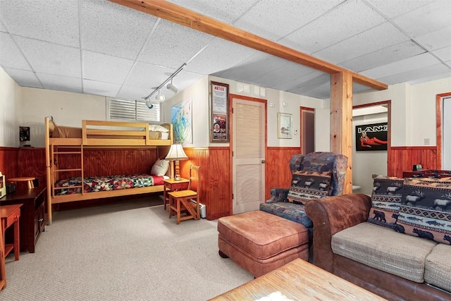 bedroom featuring carpet floors