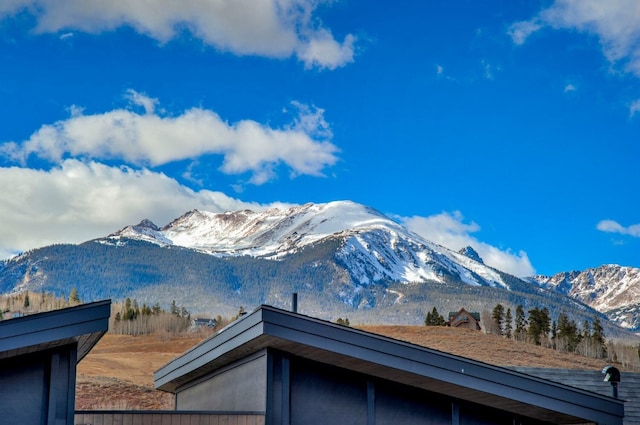 view of mountain feature