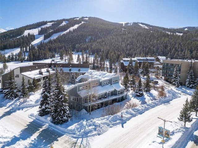 exterior space with a mountain view