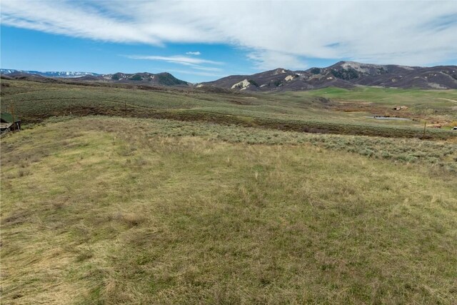 mountain view with a rural view