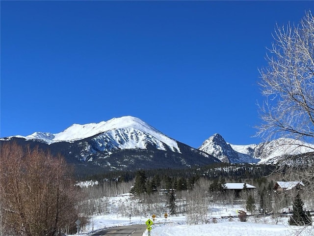 view of mountain feature