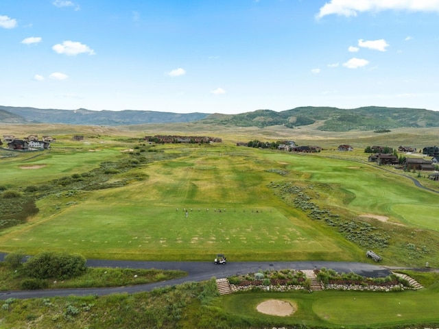 view of property's community with a mountain view