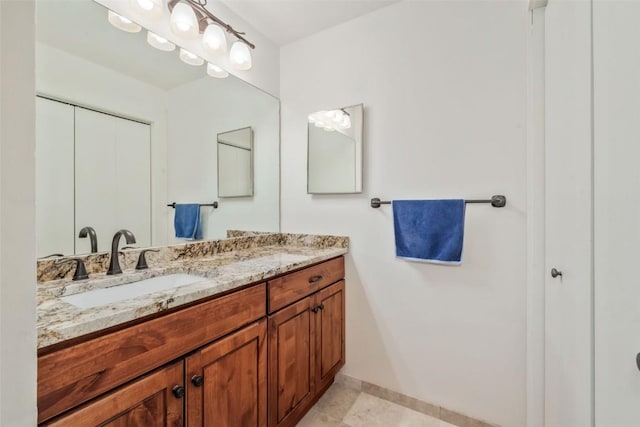 bathroom featuring vanity