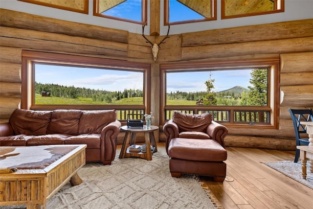 view of sunroom / solarium