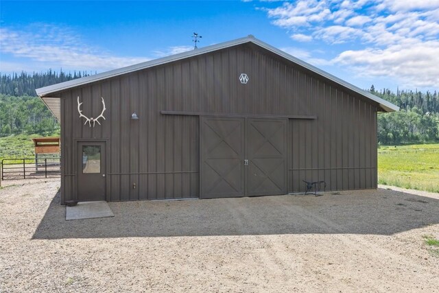 view of outbuilding