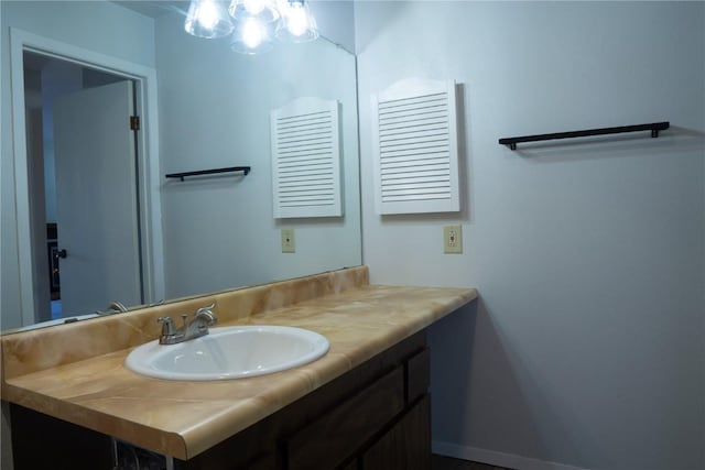 bathroom featuring vanity