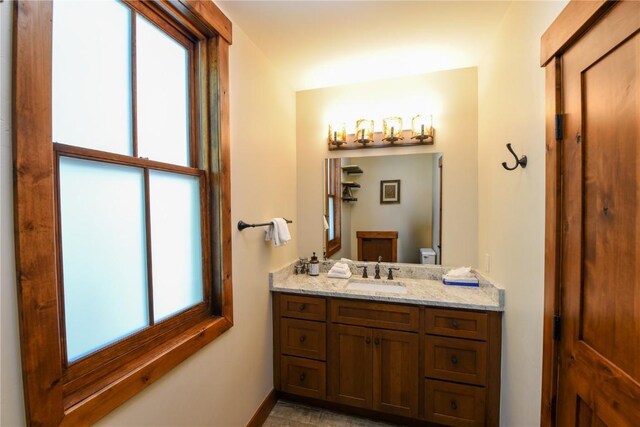 bathroom with vanity