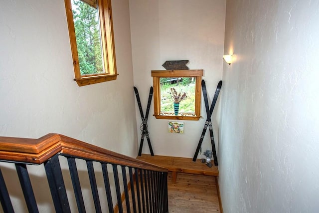 view of stairway