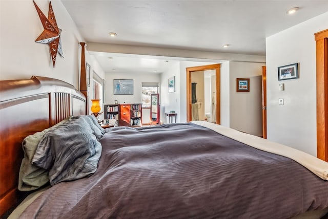 bedroom with ensuite bath