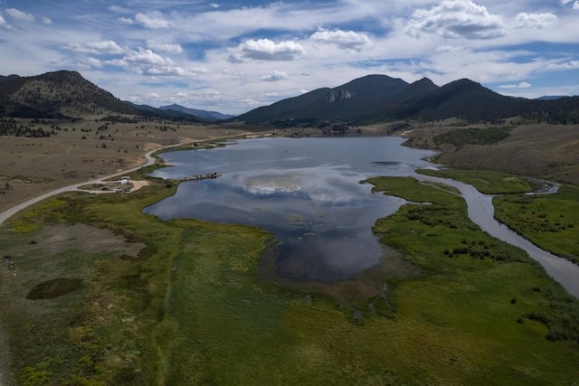 property view of water with a mountain view