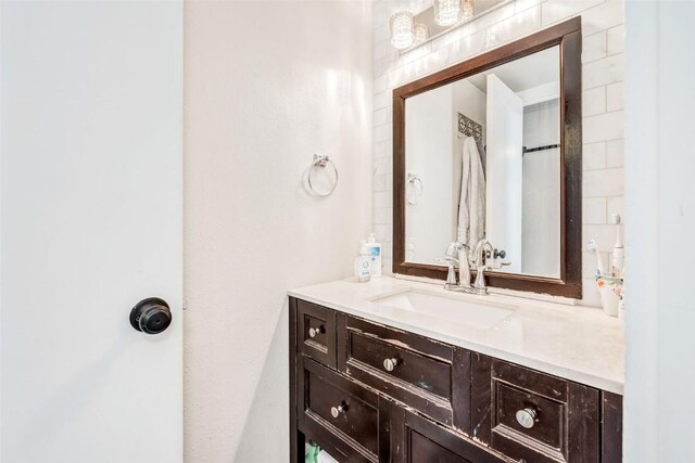 bathroom featuring vanity