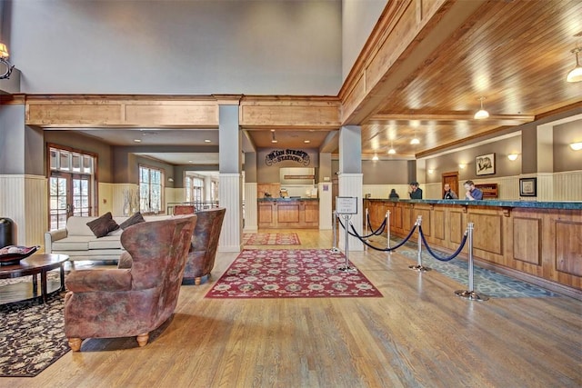 interior space featuring light hardwood / wood-style flooring