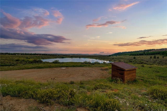 water view with a rural view