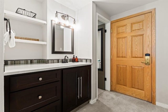 bathroom with vanity