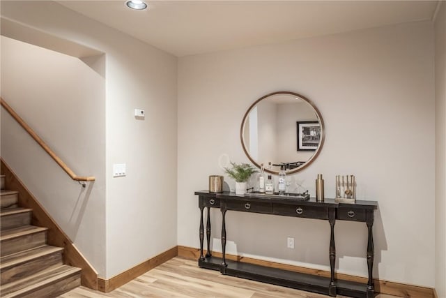 interior space featuring hardwood / wood-style flooring