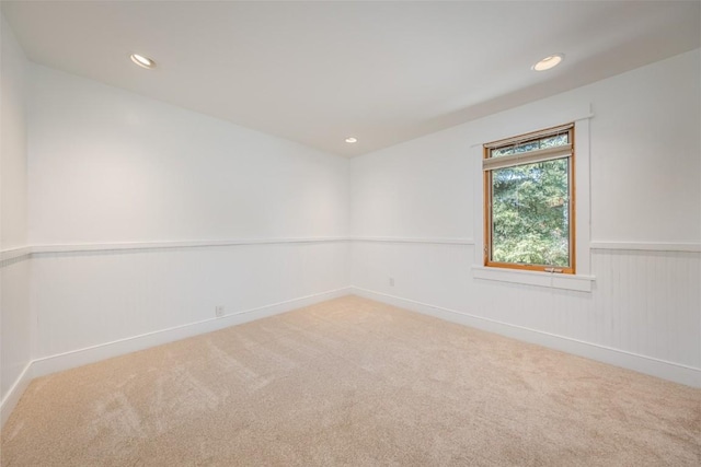 unfurnished room with carpet floors