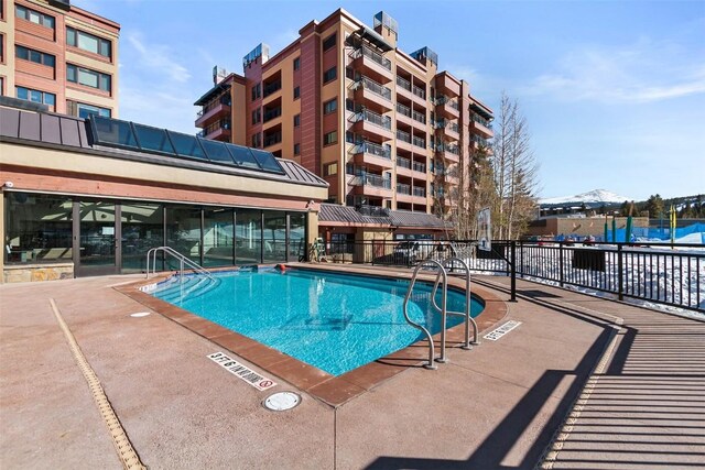 view of pool with a patio area