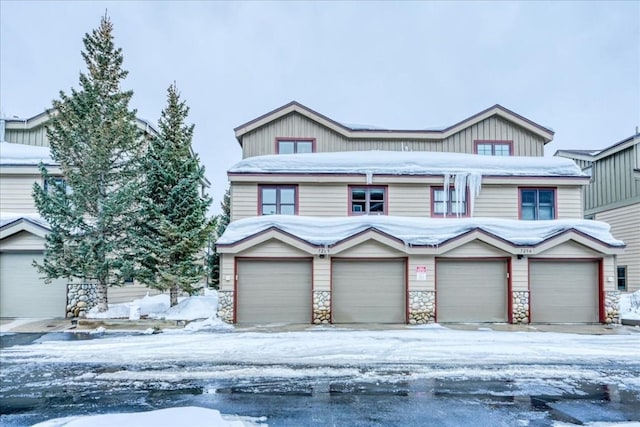 view of front of house featuring stone siding