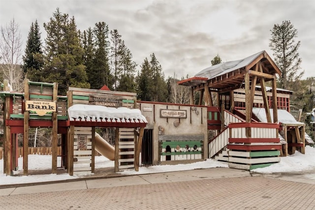 view of jungle gym