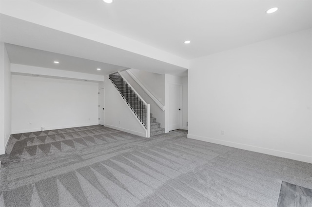 interior space with light colored carpet