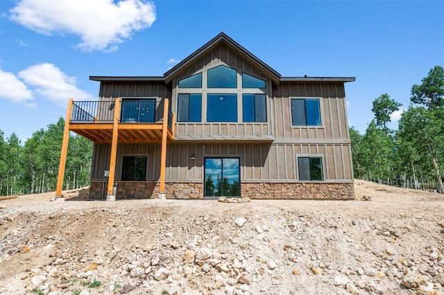 view of rear view of property