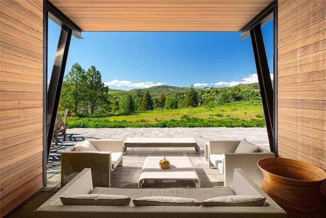 view of patio / terrace featuring outdoor lounge area