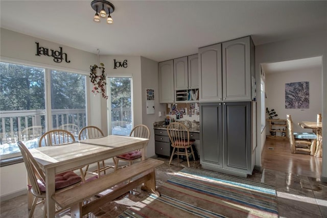 view of dining area