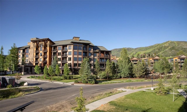 view of property featuring a mountain view