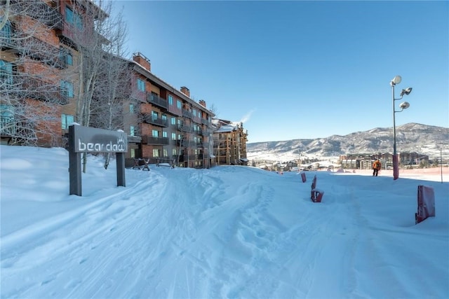 view of property's community featuring a mountain view