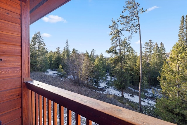 view of balcony