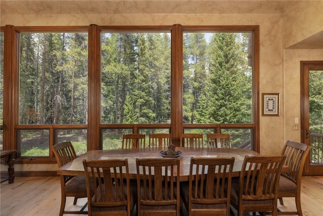 sunroom / solarium with a wealth of natural light