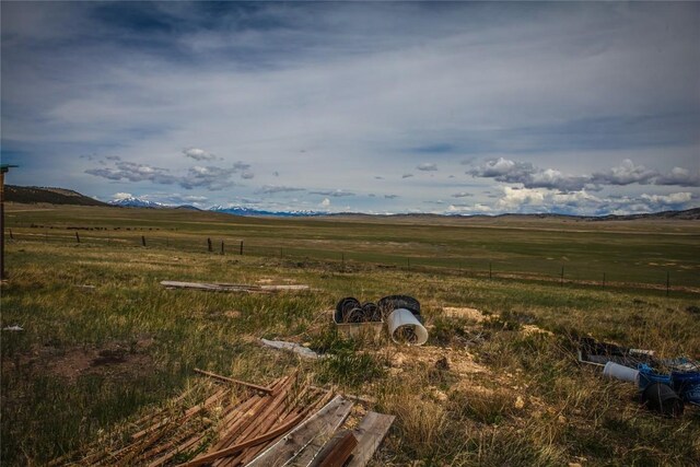 property view of mountains with a rural view