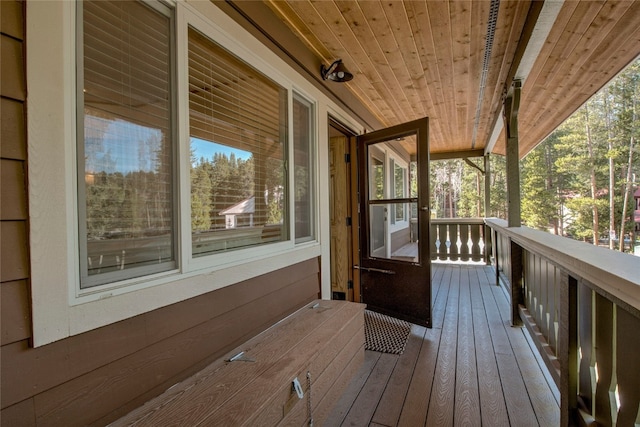 view of wooden terrace